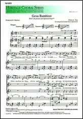 Gesu Bambino SSA choral sheet music cover